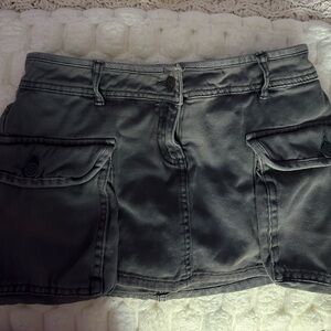 Garage Cargo Jean Skirt